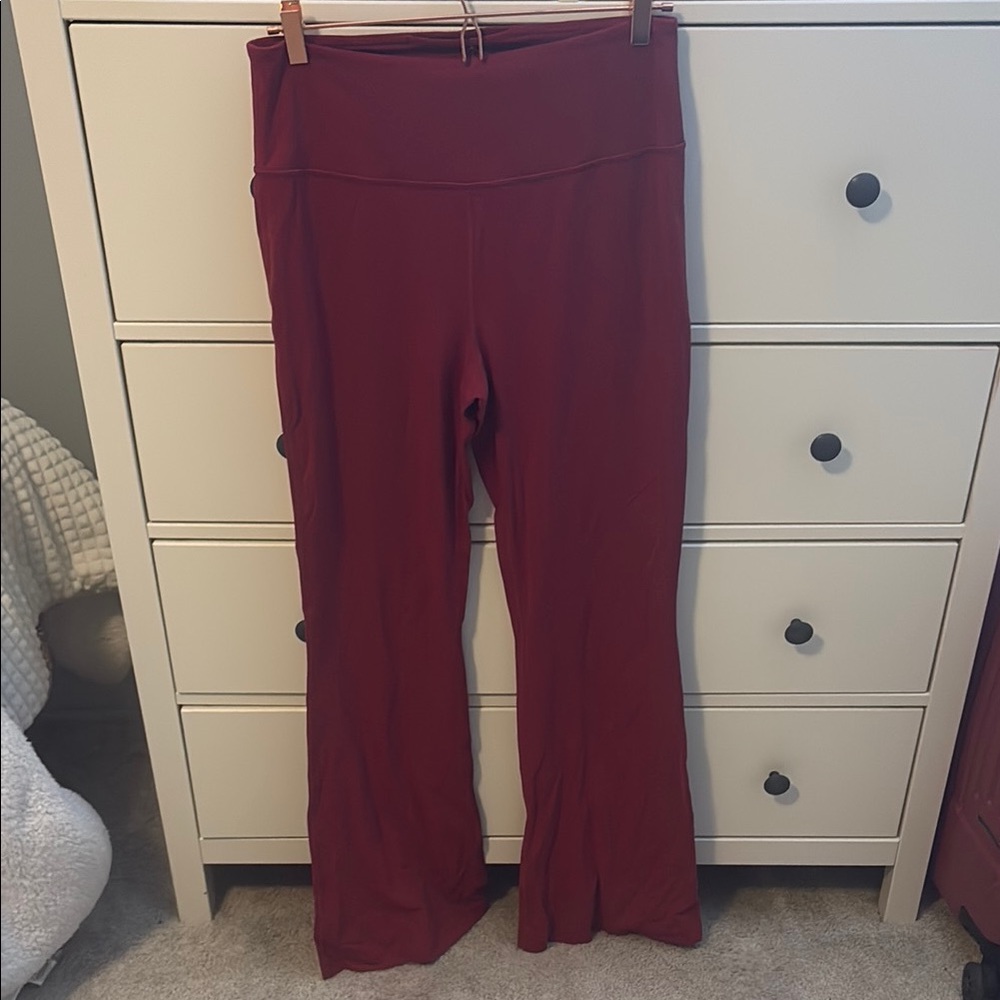 Women's Lululemon Groove Burgundy Pants
